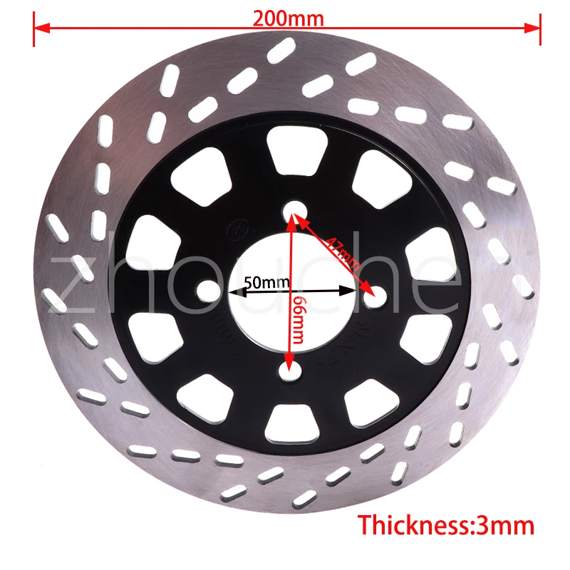 Disco de freno 200 mm GY6 para scooter, pit bike, quad y buggy - imagen 2