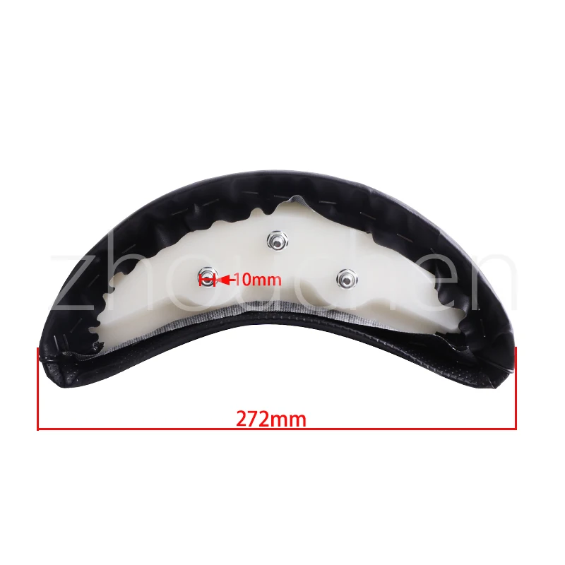 Asiento pasajero sillin Sissy de cuero negro para custom - imagen 4
