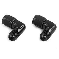 Adaptador giratorio 90° AN6/AN8/AN10 macho-hembra de aluminio