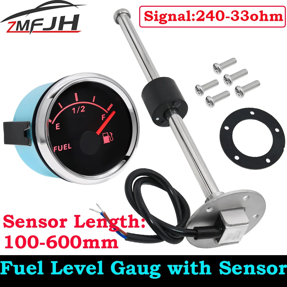 Sensor de nivel de combustible con indicador para coche y barco