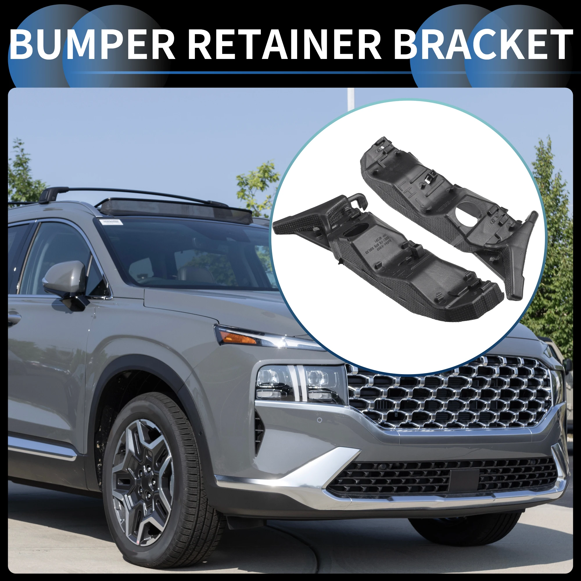 UXCELL Soportes de parachoques delanteros Hyundai Santa Fe 2019-2020