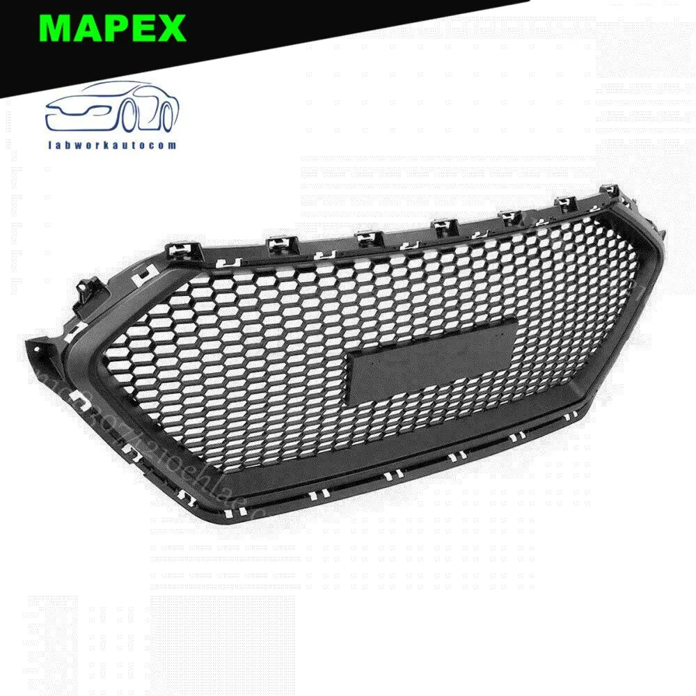 Protector parrilla estilo panal negro mate Hyundai Elantra 2017-2018 - imagen 4