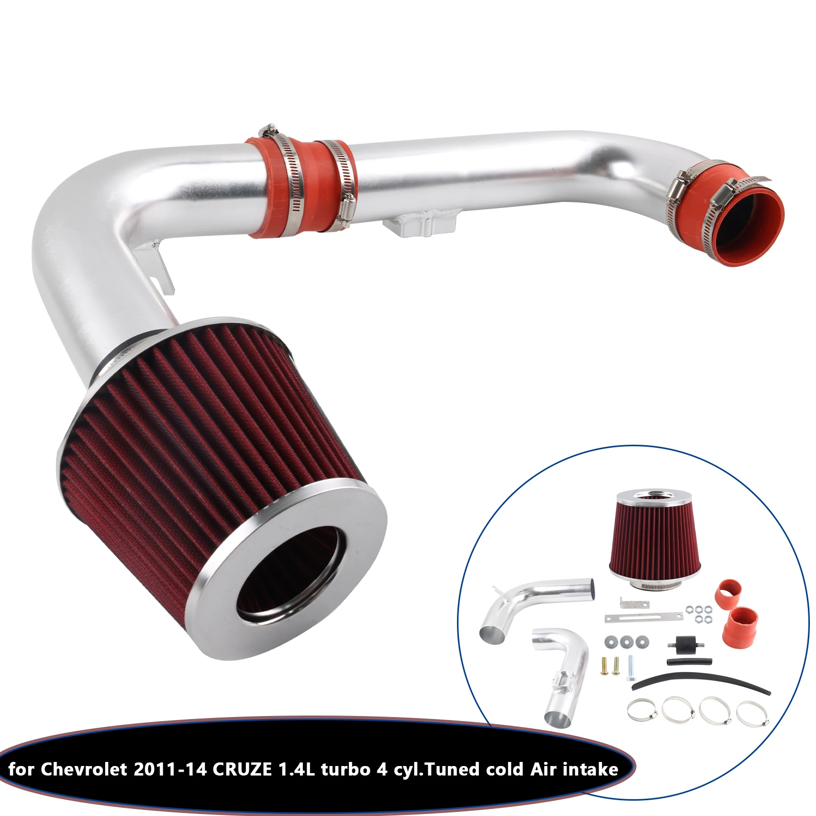 Kit de admisión de aire frío para Chevy Cruze/Sonic 1.4T - imagen 2