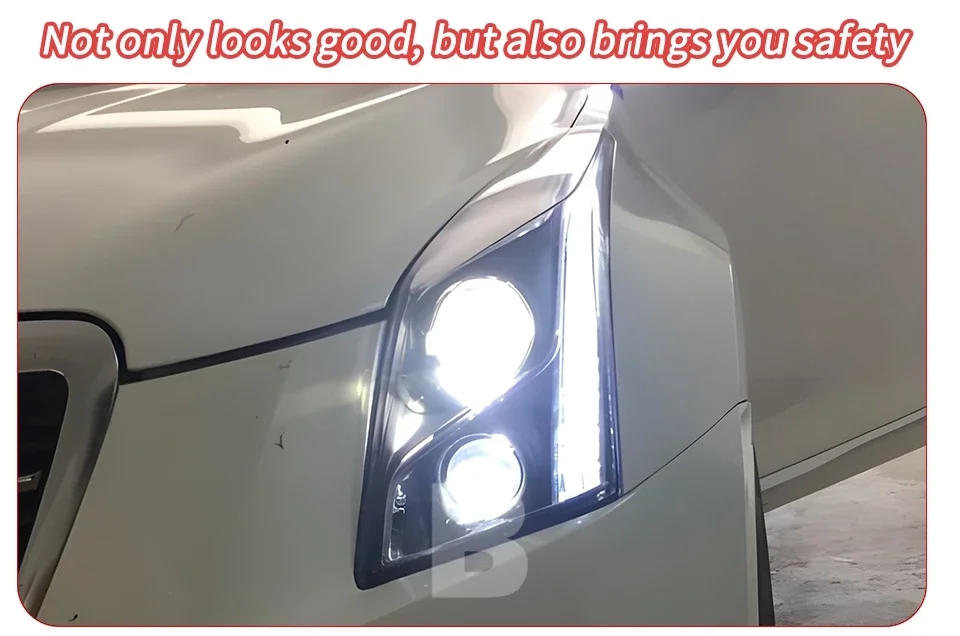 Detalle del faro izquierdo LED