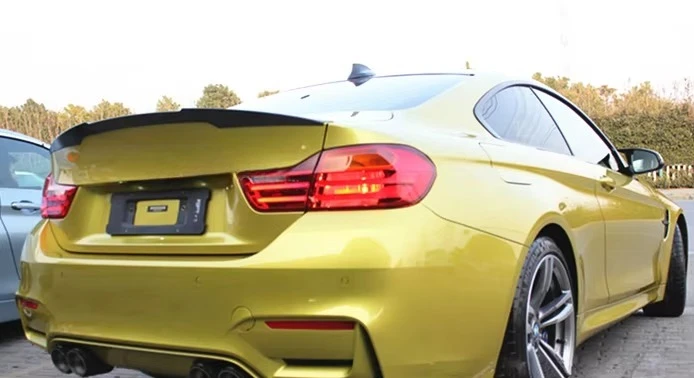 Alerón de maletero estilo V en fibra de carbono para BMW F82 M4 - imagen 4