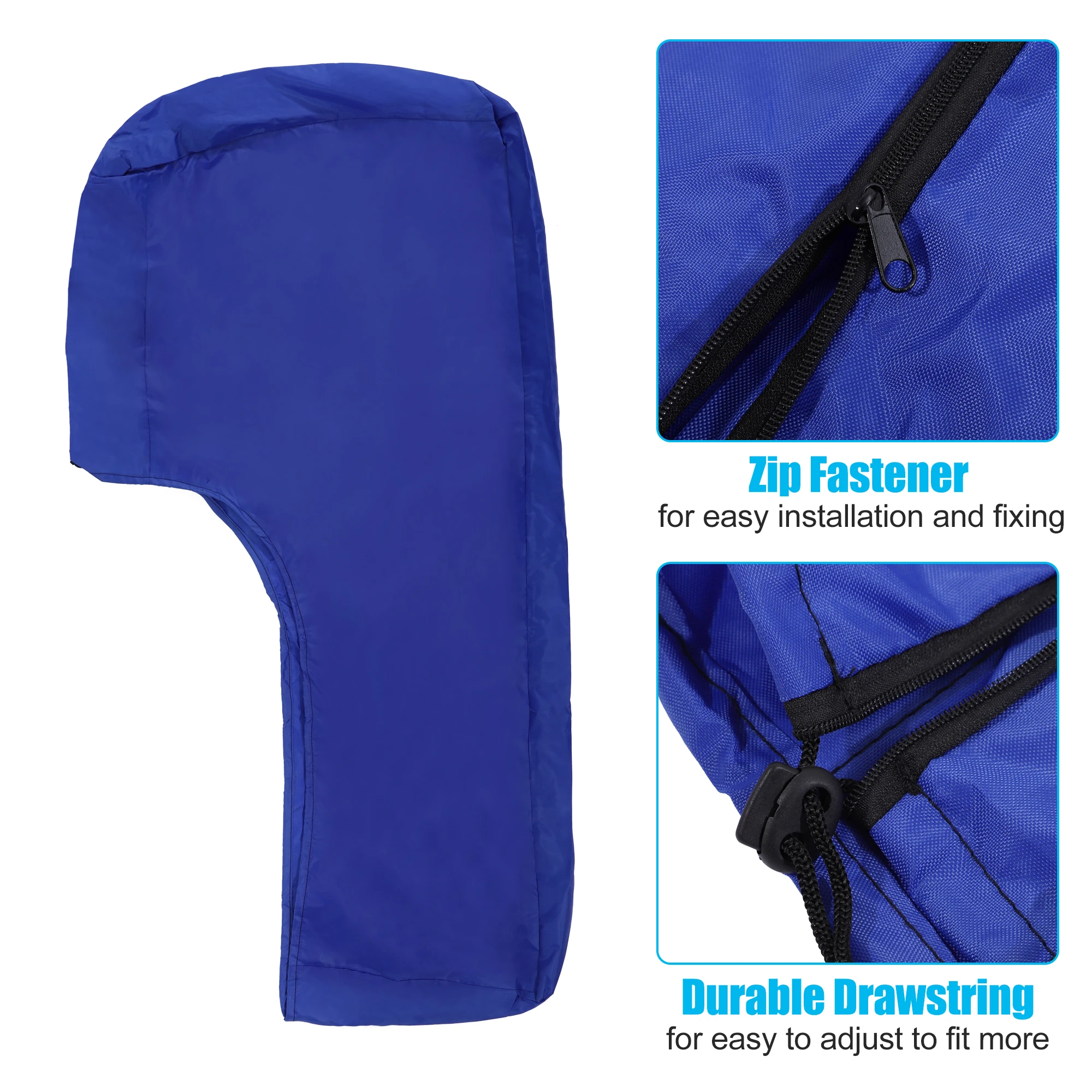 X Autohaux-cubierta de Motor de barco de tela Oxford 420D, cubierta de Motor fueraborda completa, cubiertas de Motor de alta resistencia, Protector compatible con 175-225HP - imagen 4