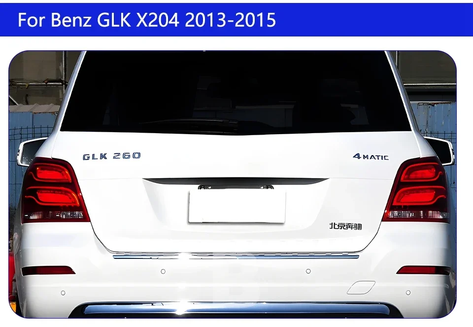 Vista trasera Benz GLK instalada