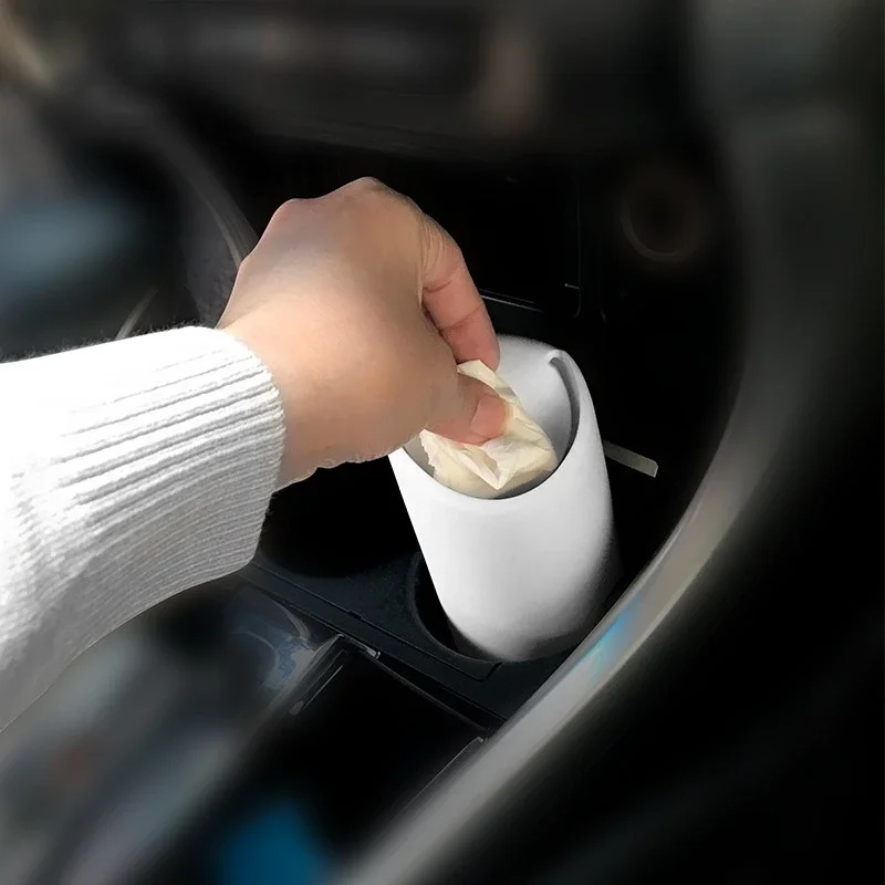 Cubo de basura de silicona para coche - A prueba de polvo - imagen 4