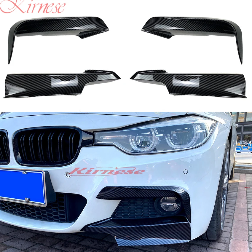 Splitter parachoques delantero con canards – BMW F30 F31 320i 328i 330i 335i 2012-2019