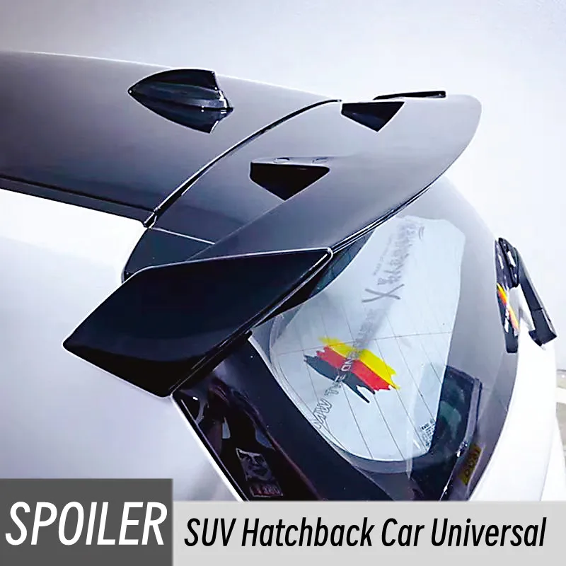Alerón universal de carbono negro para SUV y hatchback
