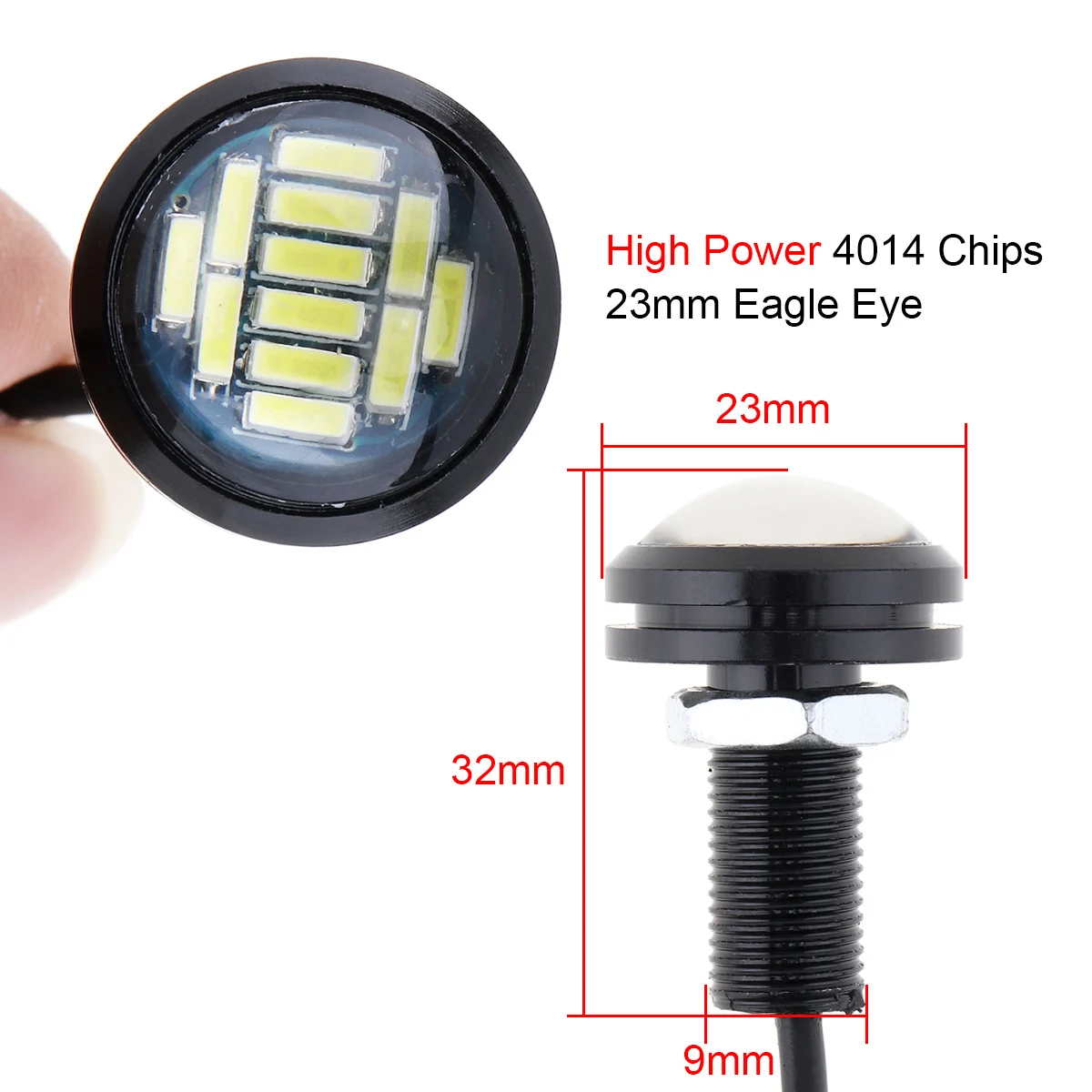 Luz LED Águila 23mm 12V 18W – Faros Marcha Atrás y Niebla Universal - imagen 2