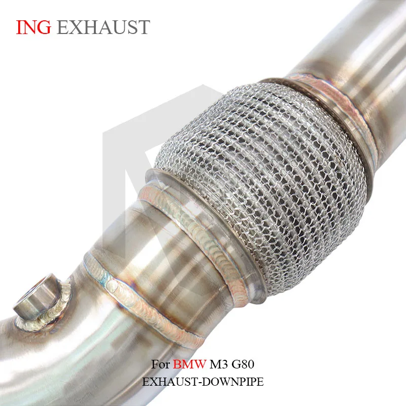 Para G80 M3 tubo de bajada tubo recto Turbo sistema de escape trasero actualización no resistido sin envoltura de calor - imagen 3