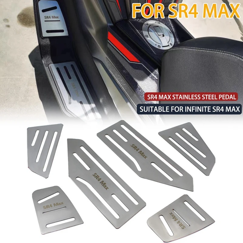 Estriberas acero inoxidable VOGE Sr4max para scooter