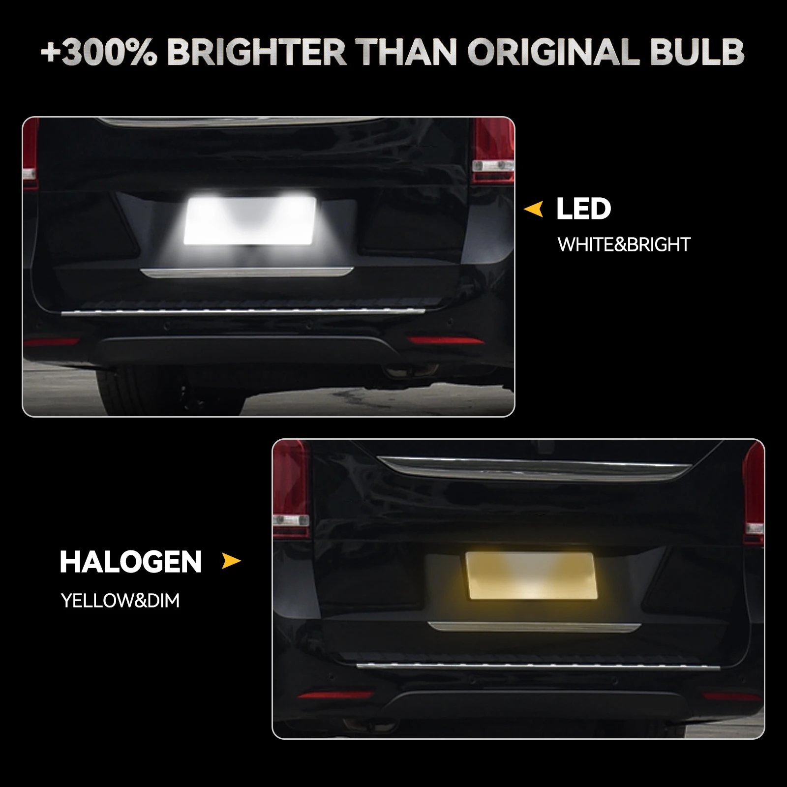 Luz LED de matrícula CANBUS Mercedes Vito/Viano W639 y Sprinter W906 - imagen 4