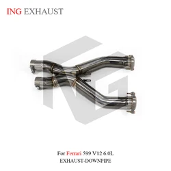 Tubo de escape delantero acero inoxidable – Ferrari 599 V12 6.0