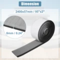 2400x57mm Gray Black