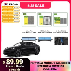 Kit filtro habitáculo HEPA y carbón MANN para Tesla Model 3 y Model Y