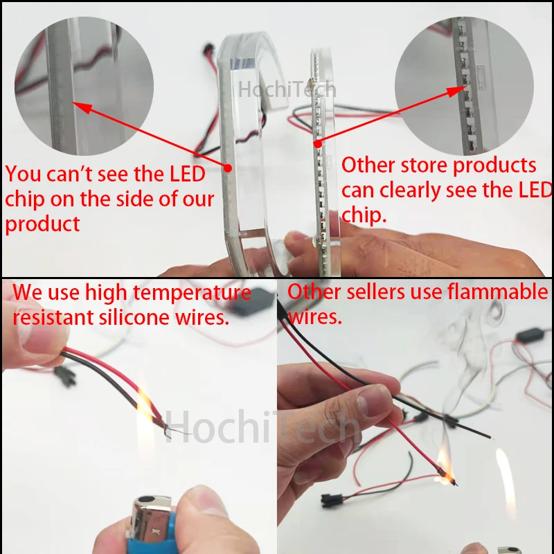 Anillos LED Angel Eye herradura BMW Serie 3 E90 E91 LCI - imagen 3