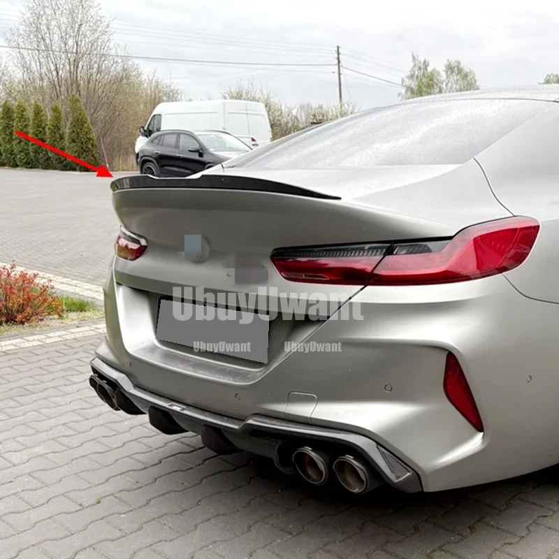 Alerón trasero BMW M8 G16 Gran Coupé ABS negro brillo efecto carbono - imagen 4