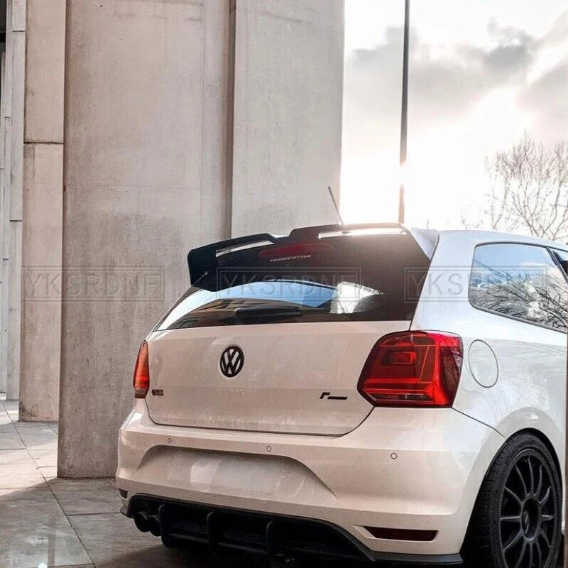 Alerón ABS negro VW Polo 6R 2011-2017 fibra carbono Deportivo - imagen 2