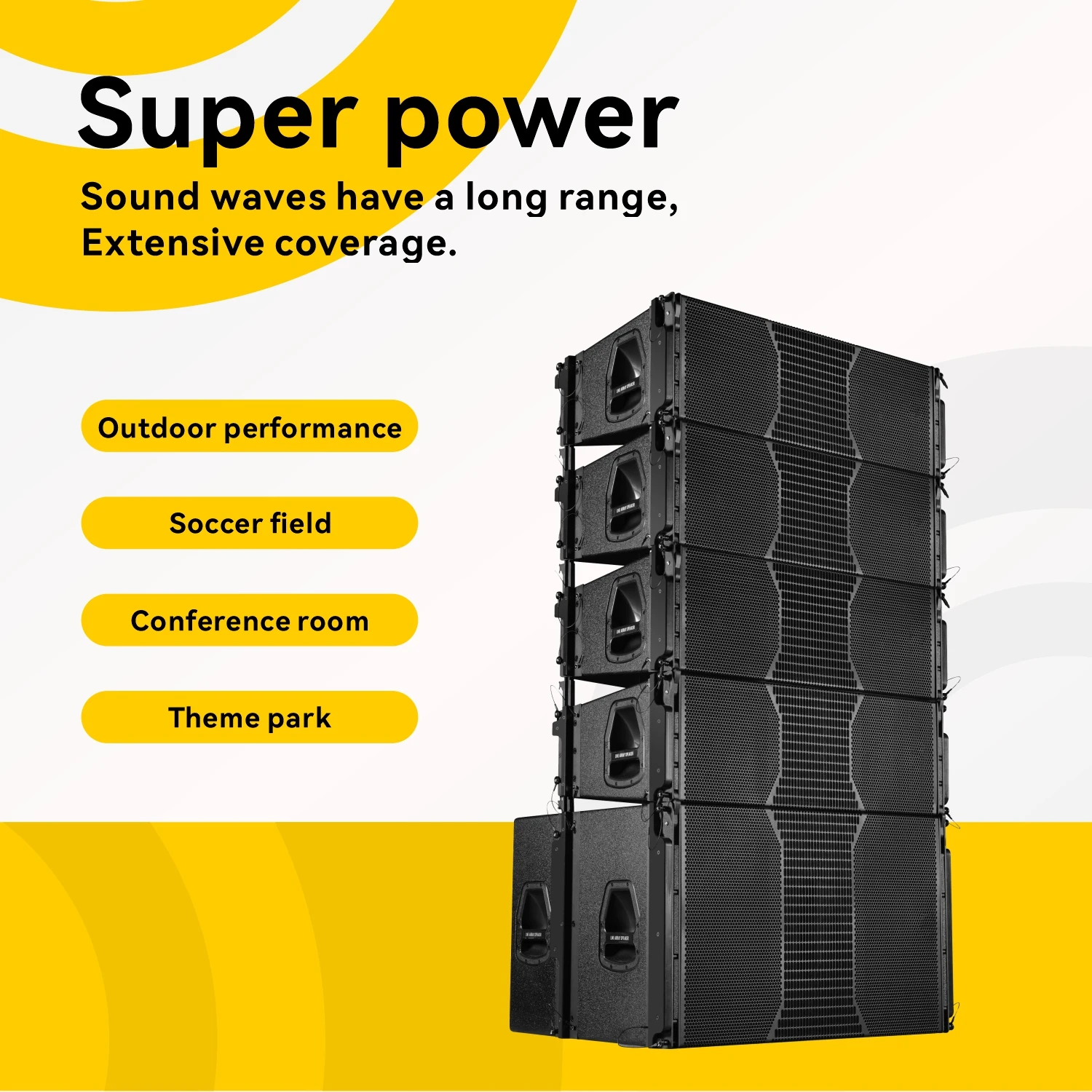Sistema de altavoces para DJ y actuaciones en vivo