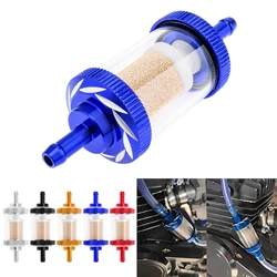 Filtro de combustible aluminio CNC universal para moto, scooter y ATV