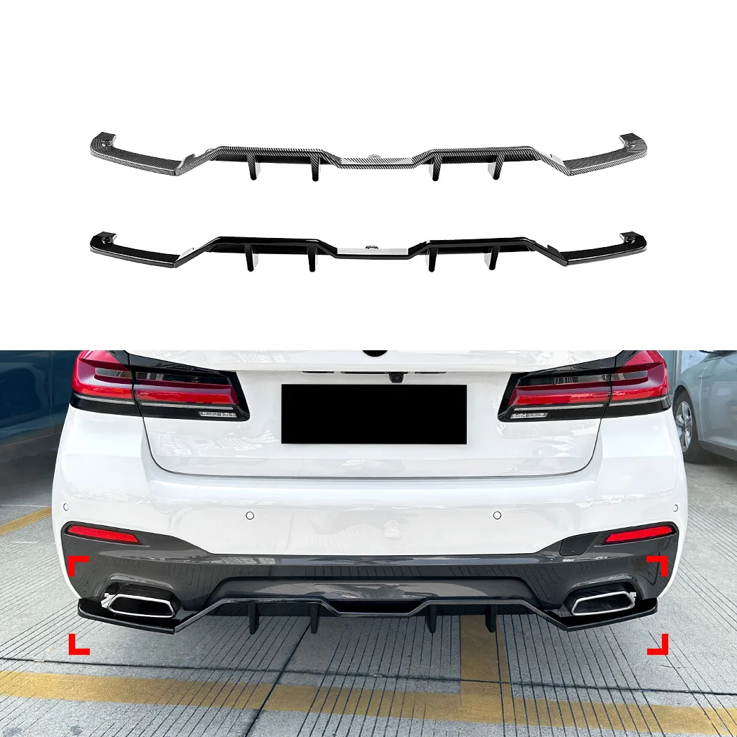 Difusor de carbono para BMW G30 LCI en acabado brillante