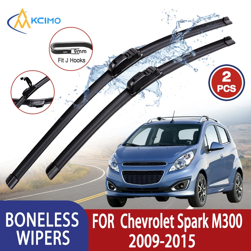 Limpiaparabrisas plano Kcimo tipo U para Chevrolet Spark M300 2009-2015