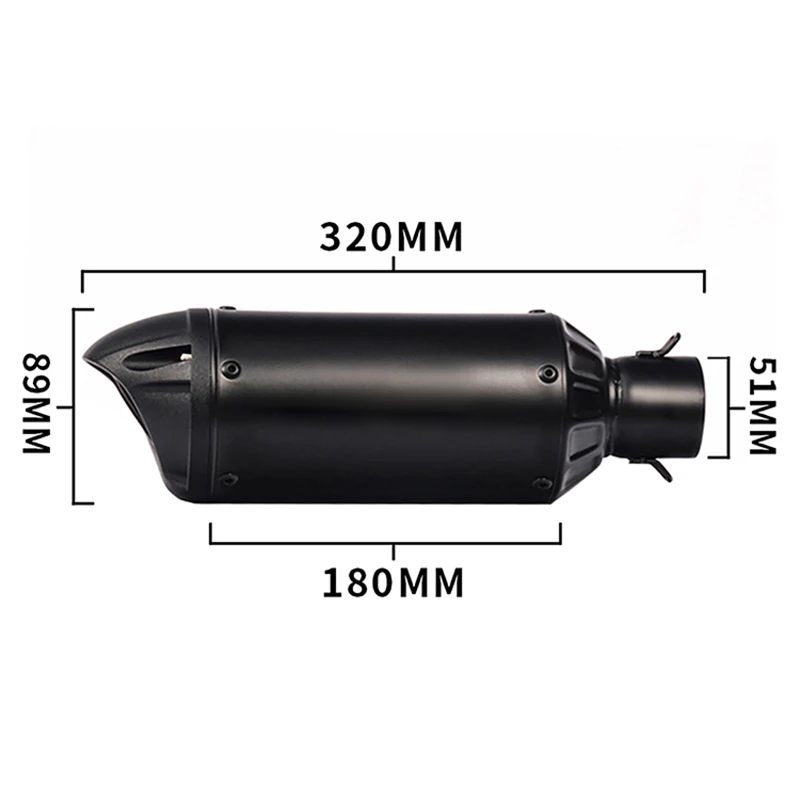 Silenciador de escape universal GP 51mm sin DB Killer – Er6N S1000RR - imagen 2