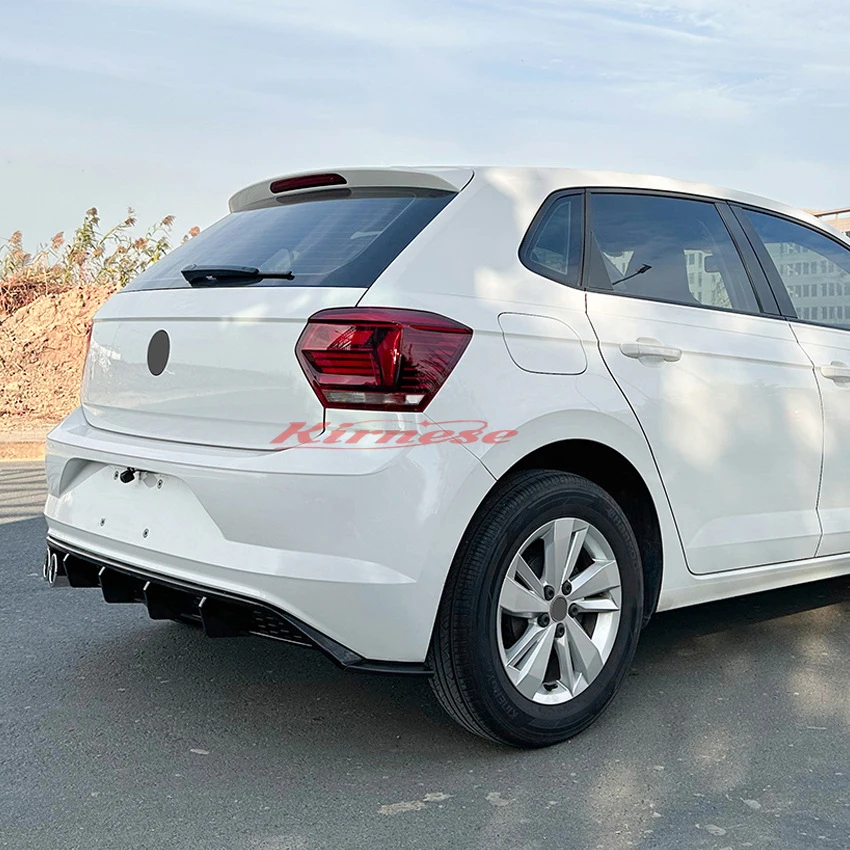 Difusor trasero labio parachoques VW Polo MK6 2019 carbono - imagen 5
