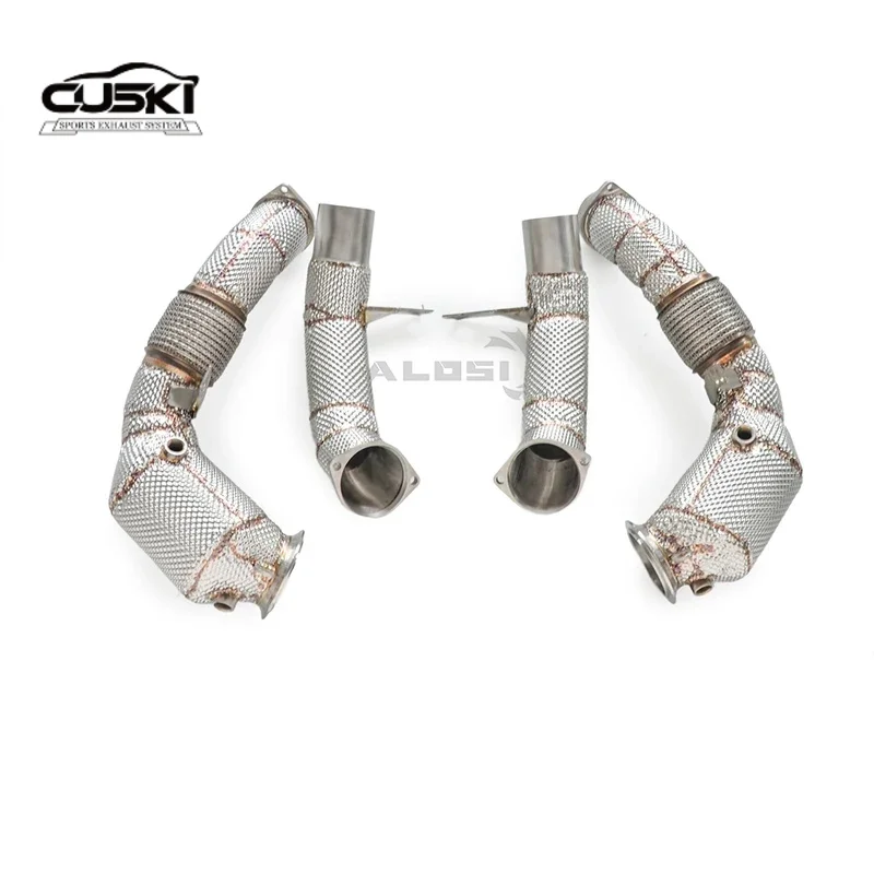 Tubo de escape acero inoxidable para BMW M550i G30 4.4T N63 - imagen 5