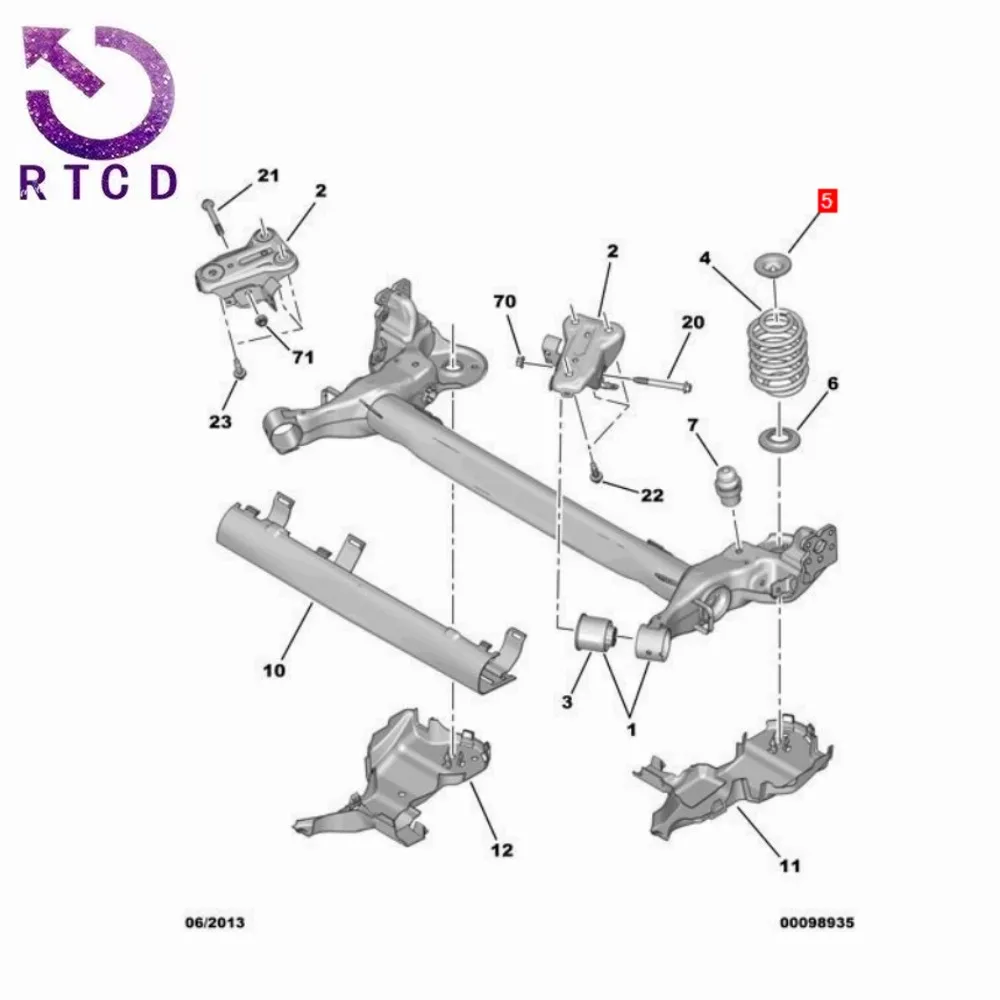 Soporte de suspensión trasera OEM 516532