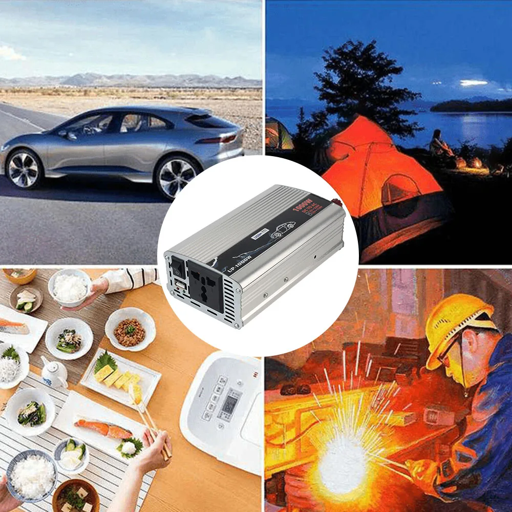 Inversor sinusoidal puro 1000W 12V a 220V para coche y camión - imagen 5