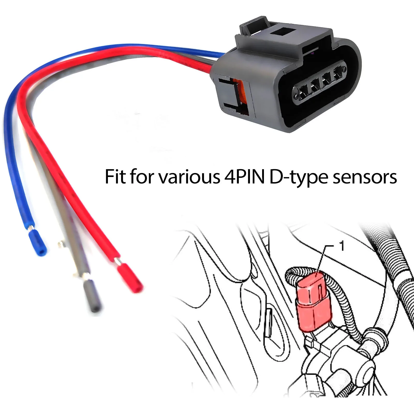 1J0 973 704 - Cableado MAP VW/Audi/Seat/Skoda - sensor de presión - imagen 4
