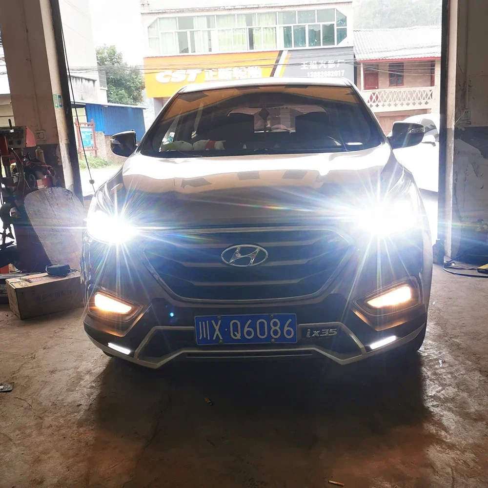 Faros delanteros LED con lente bífocal para Hyundai ix35 2010-2017 - imagen 2