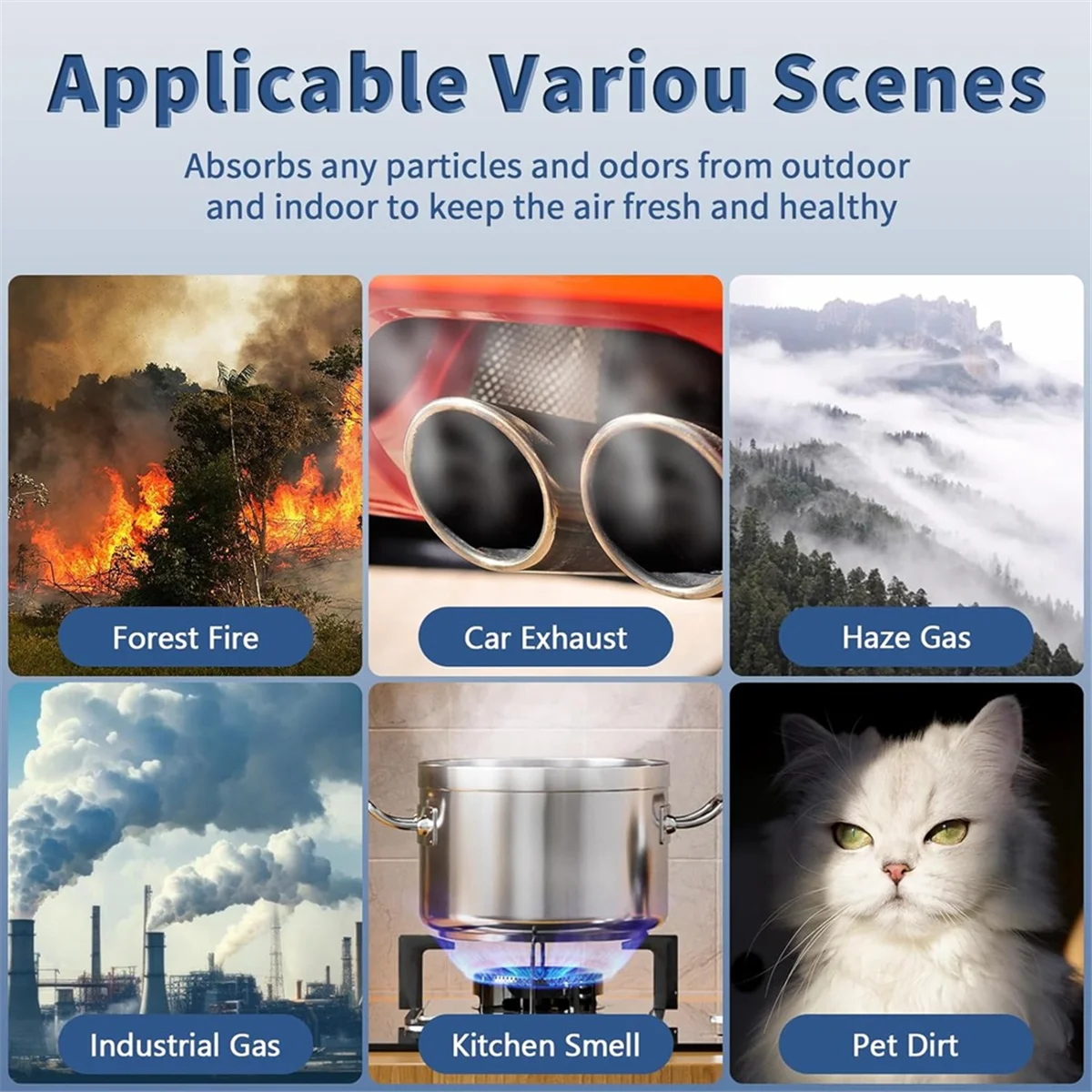 4 piezas 116130   Filtro HEPA verdadero de repuesto H para accesorios de purificador de aire Winix 5500-2 - imagen 4