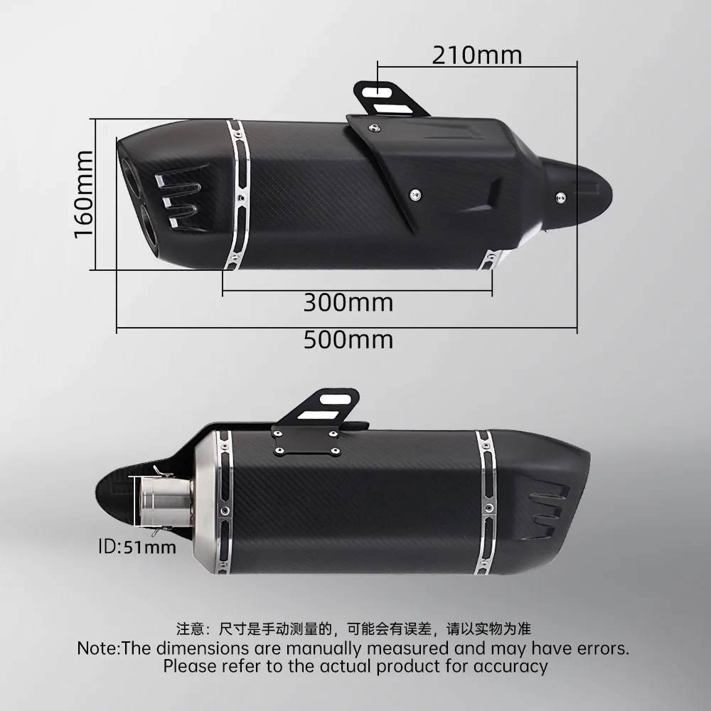Tubo de enlace frontal deslizante para Escape de motocicleta - imagen 3