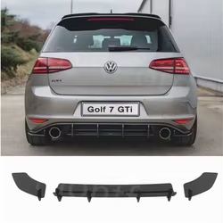 Difusor parachoques trasero ABS negro – Volkswagen Golf 7 GTI