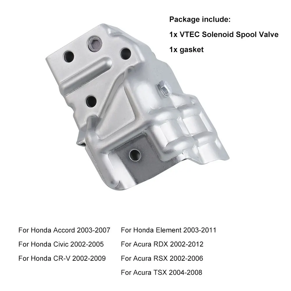 Válvula solenoide VTEC 15810-RAA-A03 Honda/Acura con junta - imagen 3