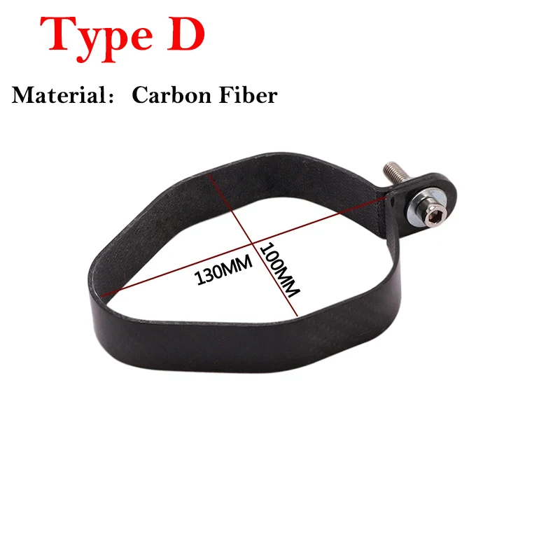 Soporte universal de silenciador para moto de fibra de carbono - imagen 5