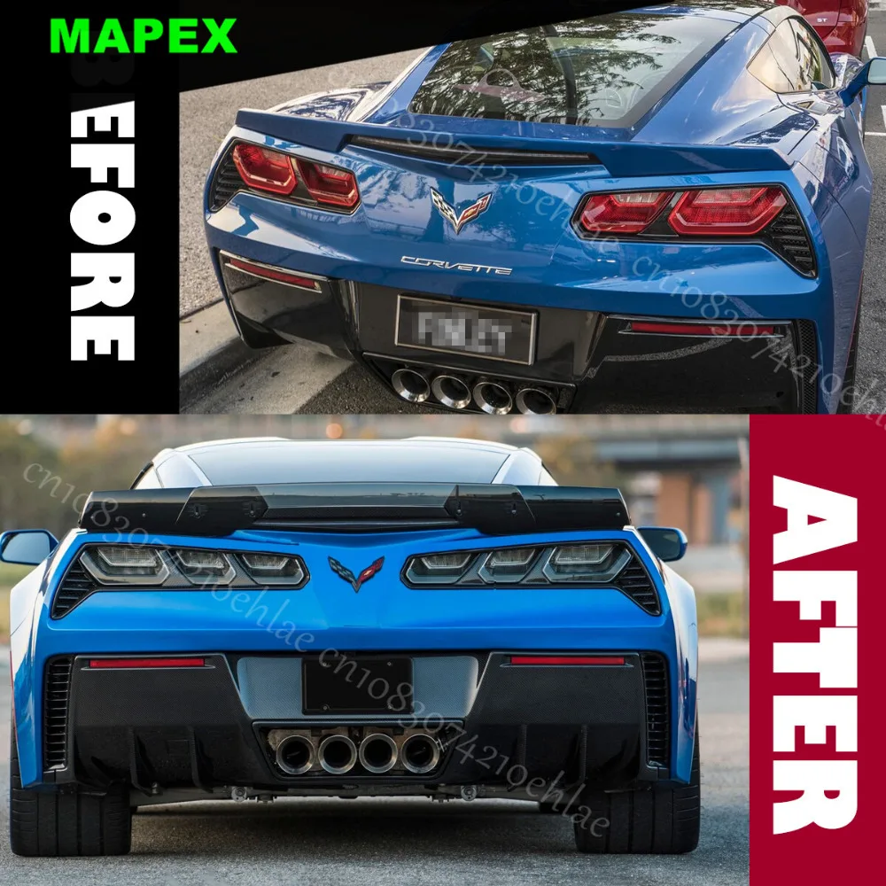Alerón tapa maletero Z06 fibra carbono para Corvette C7 2014-2019 - imagen 2