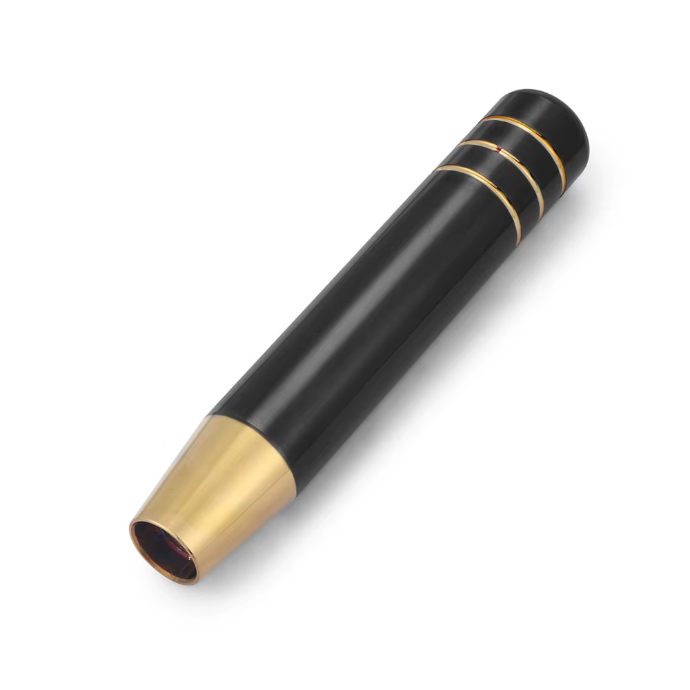 Pomo de cambio universal de aluminio negro y dorado - imagen 3