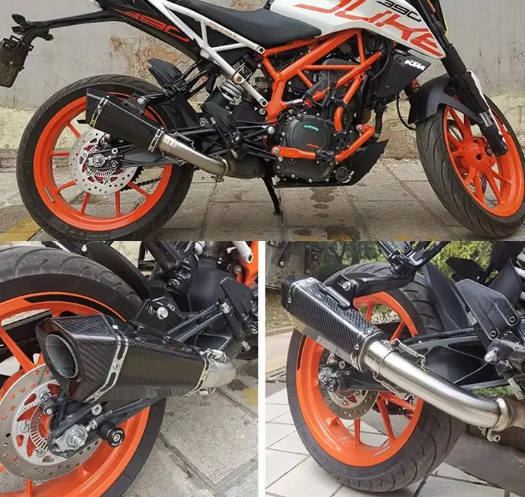 Tubo intermediario de escape inoxidable KTM Duke 125-390 y RC 2017-2021 - imagen 2