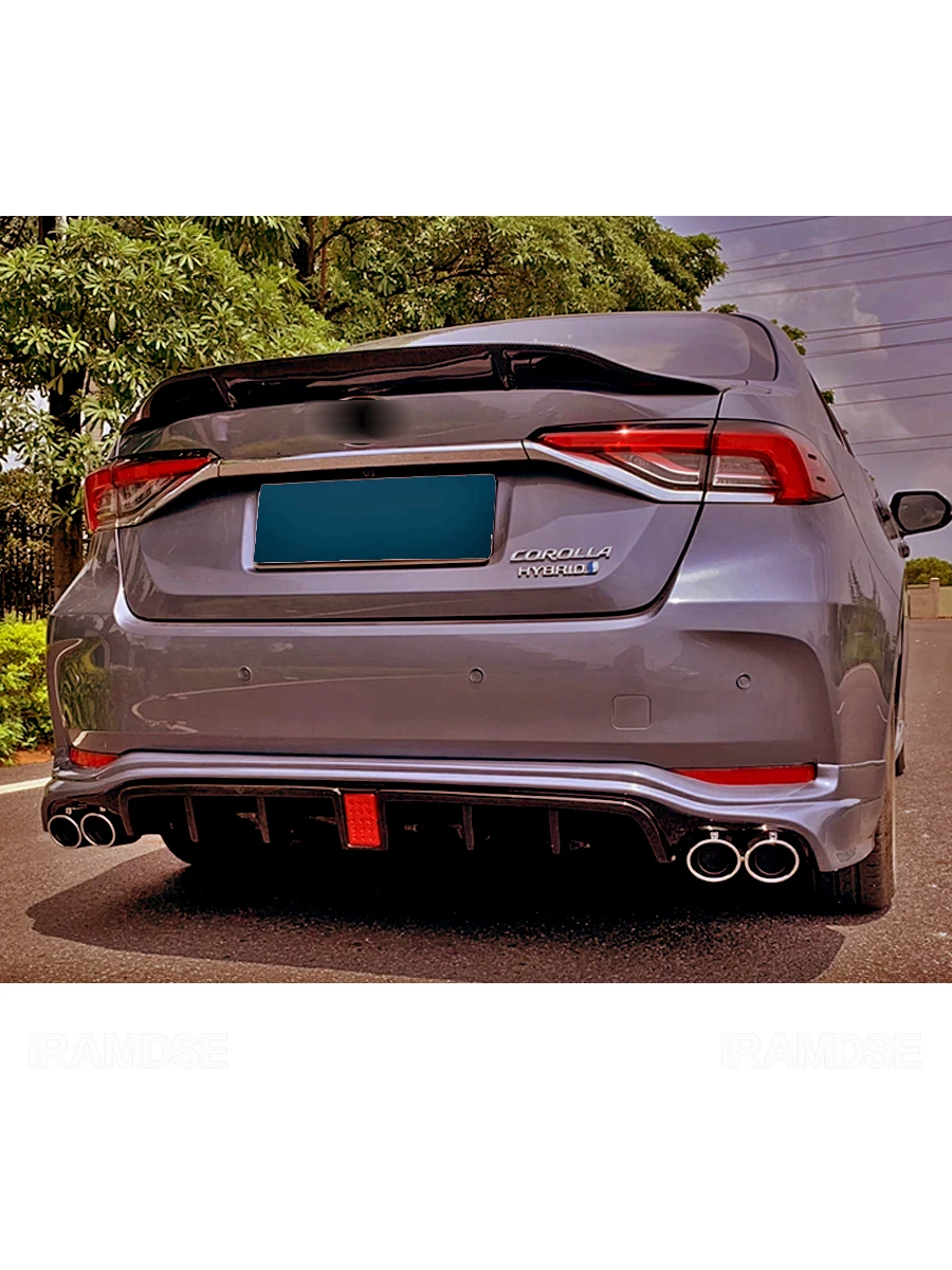 Alerón Ducktail Negro Brillante para Toyota Corolla Sedán 2019-2023 - imagen 2