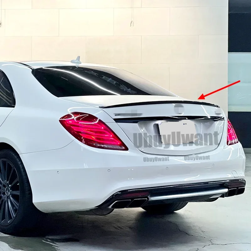 Alerón de maletero carbono estilo BOS – Mercedes Clase S W222 - imagen 4