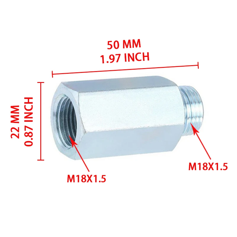 Junta espaciadora M18x1.5 para sensor O2 – Recambio precisión - imagen 5