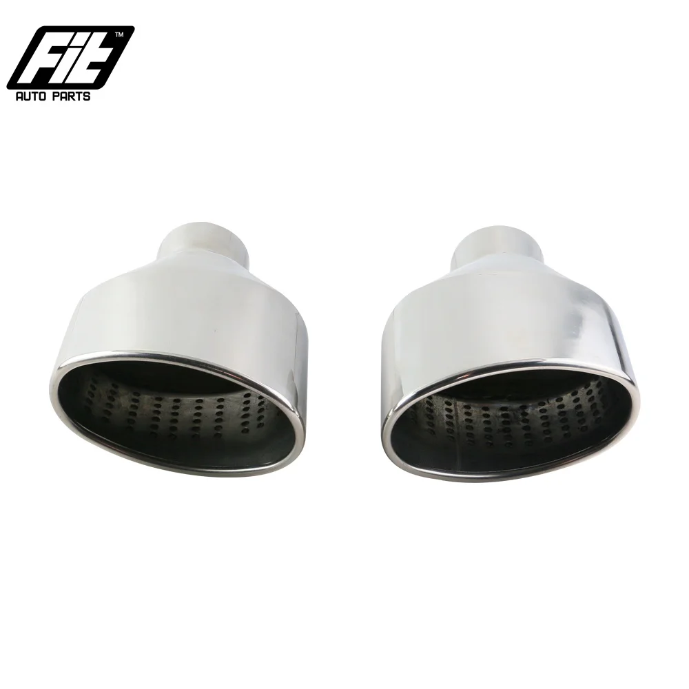 Punta de escape universal acero inoxidable 304 pulido para Audi