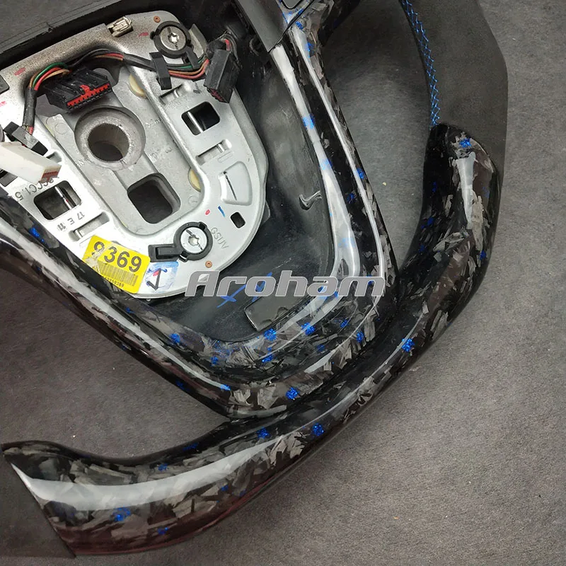 Volante fibra carbono racing para Opel Mokka Insignia Astra J - imagen 2