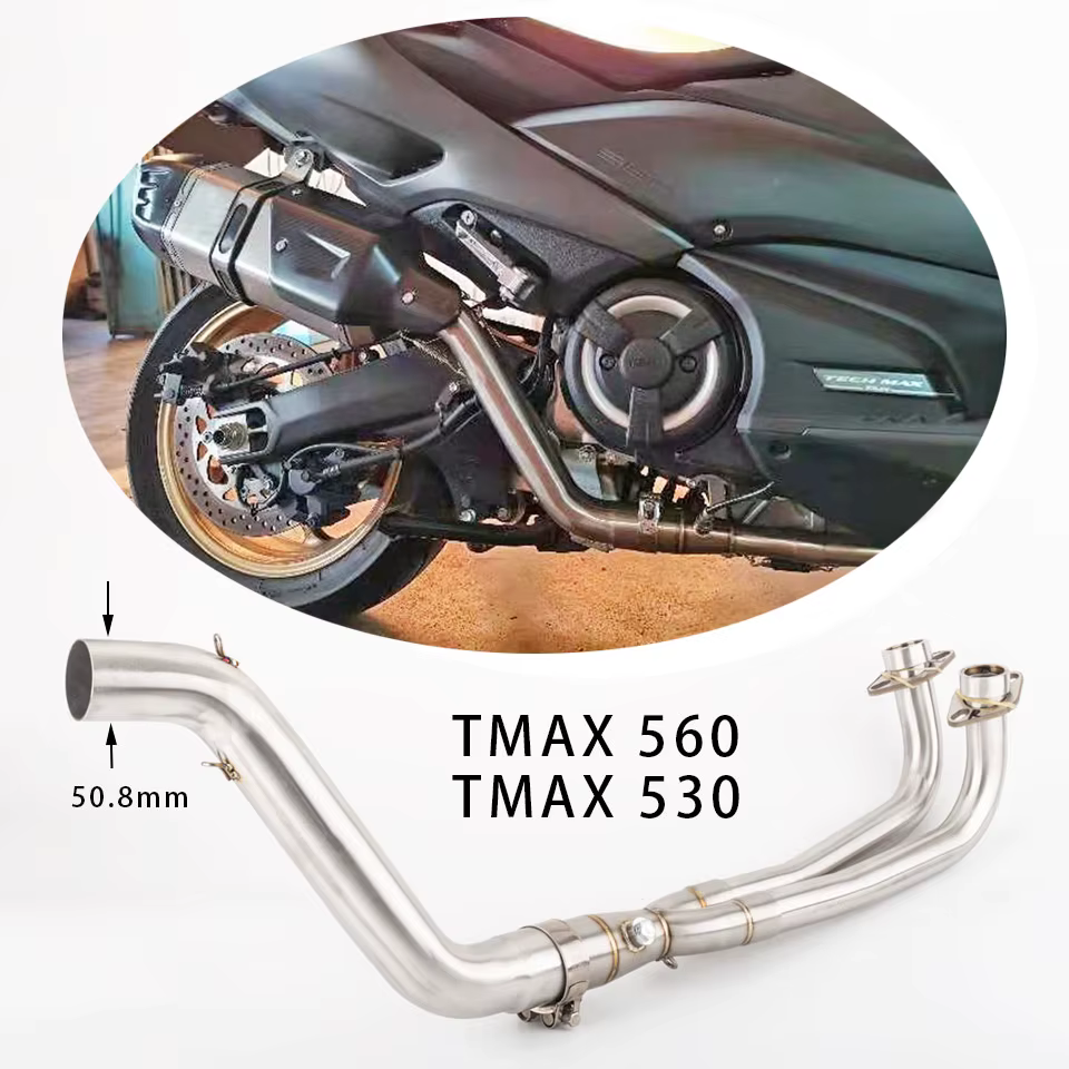 Tubo intermedio de escape con conector para Yamaha TMAX 560/530