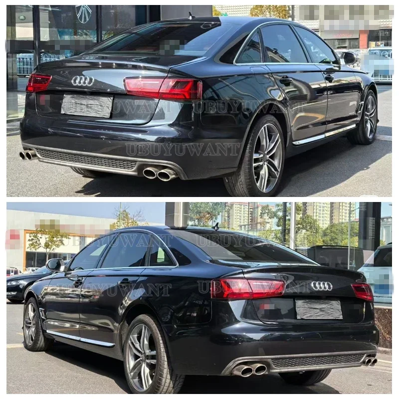 Difusor trasero PP S-Line con salida escape – Audi A6 C7 2012-2015 - imagen 5